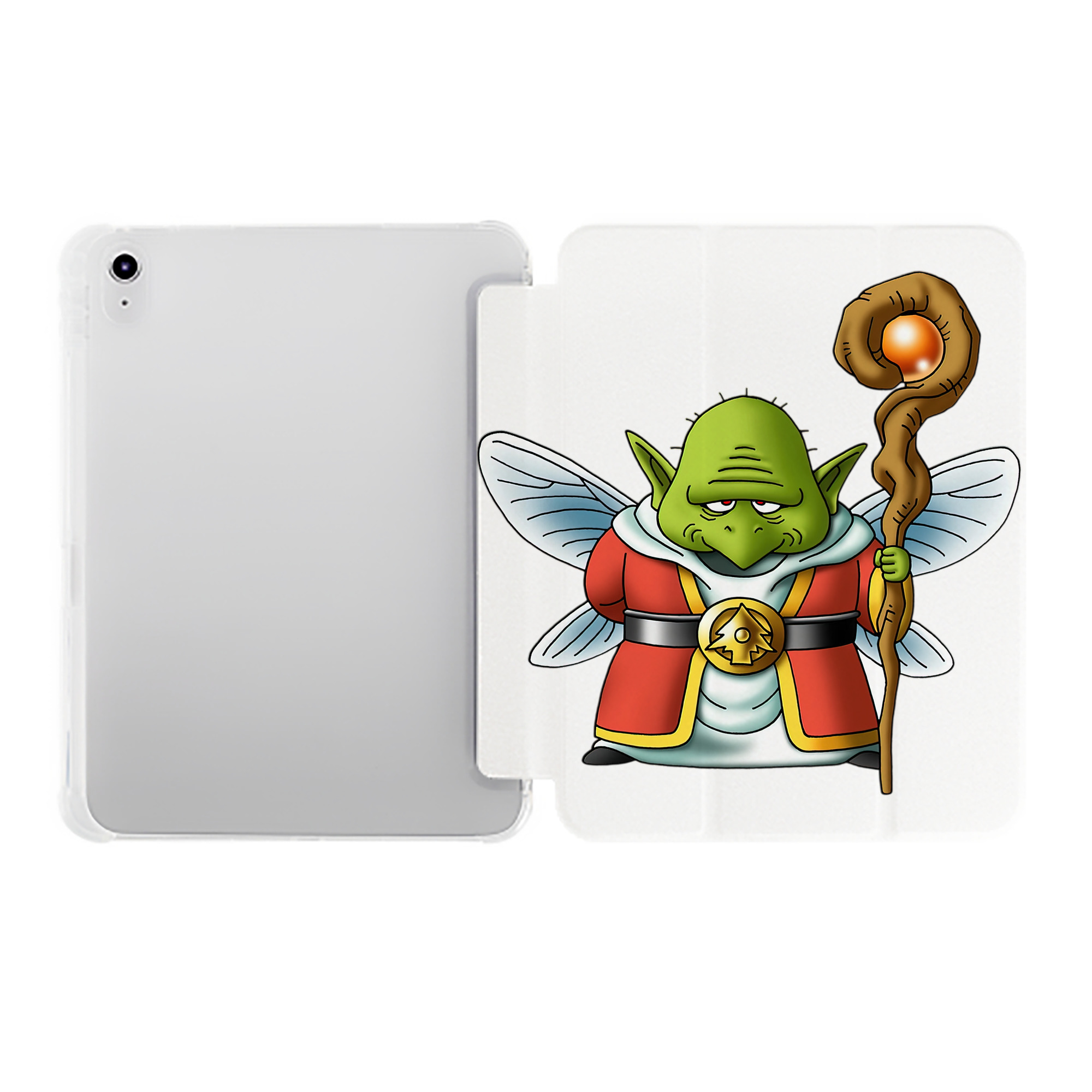 （画像用） ドラゴンクエスト Doragon Kuesuto Dragon Quest IPad ケース ペン収納付き 三つ折りスタンド PUレザー×シリコン 対応機種9.5/10.5/10.9インチ